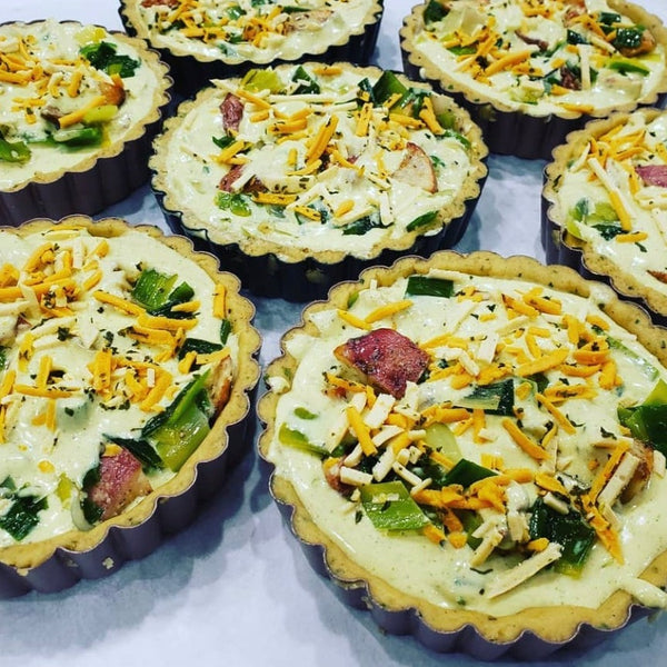 Quiches Eggless (contain soy) 4.5" Frozen - Store Pick Up or Local Delivery within 6km Radius