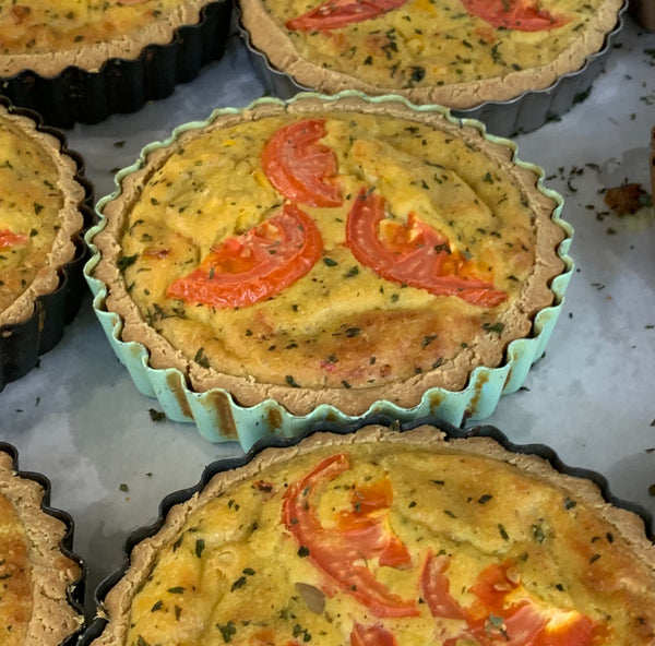 Quiches Eggless (contain soy) 4.5" Frozen - Store Pick Up or Local Delivery within 6km Radius