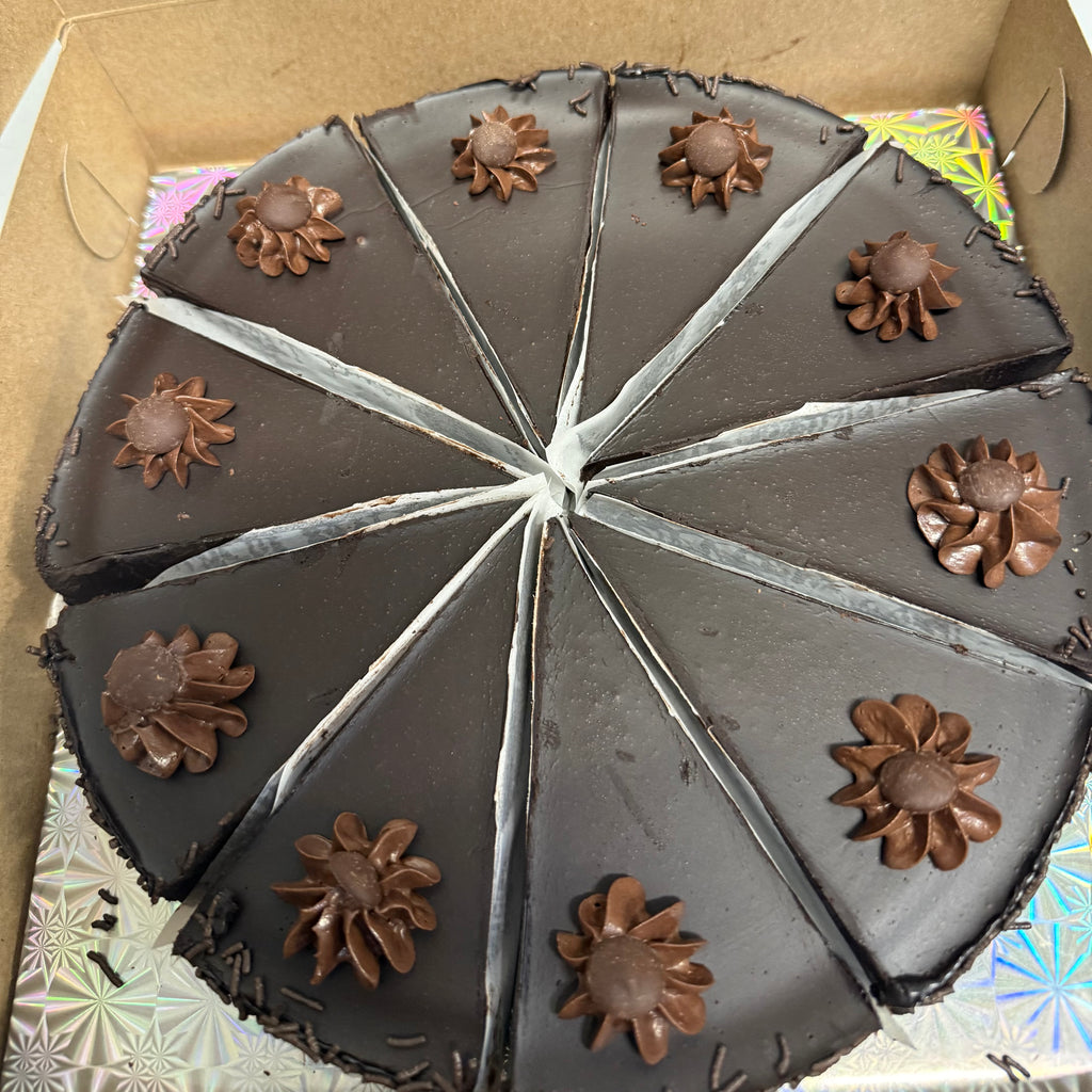Chocolate Truffle Cake 9 inch - 5 days notice (Pre-Portioned 10 Slices)