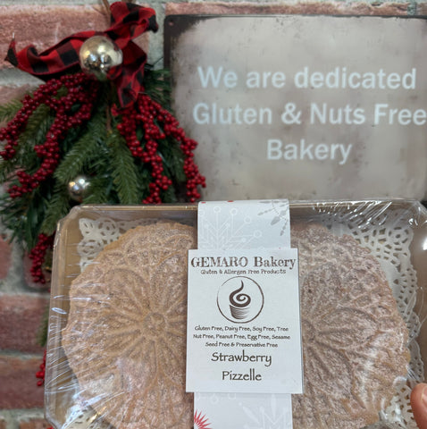 Strawberry Pizzelle 8/pk