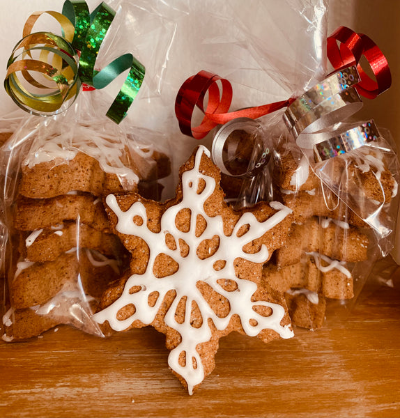 Festive cookies with frosting