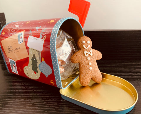 Festive Cookies in a Mail Box