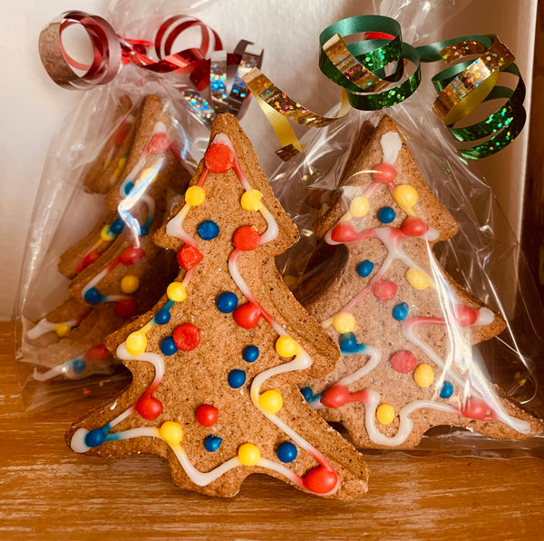 Festive cookies with frosting