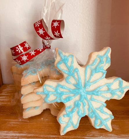 Festive cookies with frosting