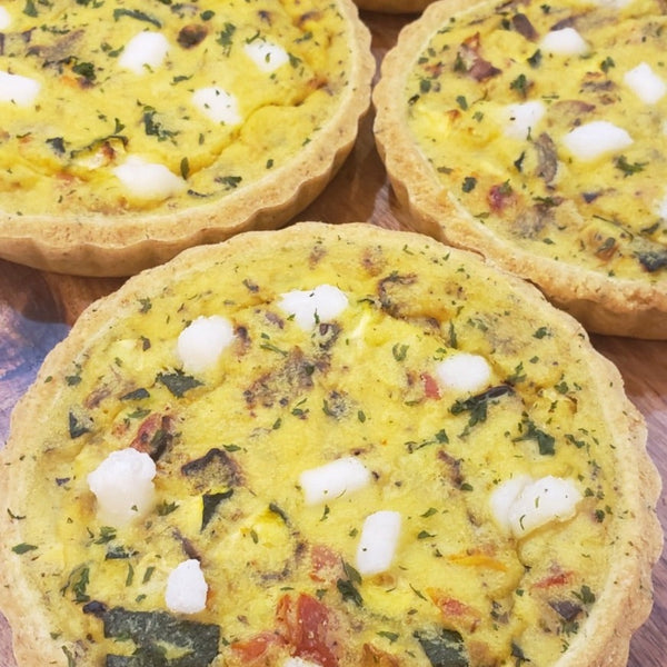 Vegan Quiches (contain soy) 4.5" (Frozen) Store Pick Up or Local Delivery within 6km Radius