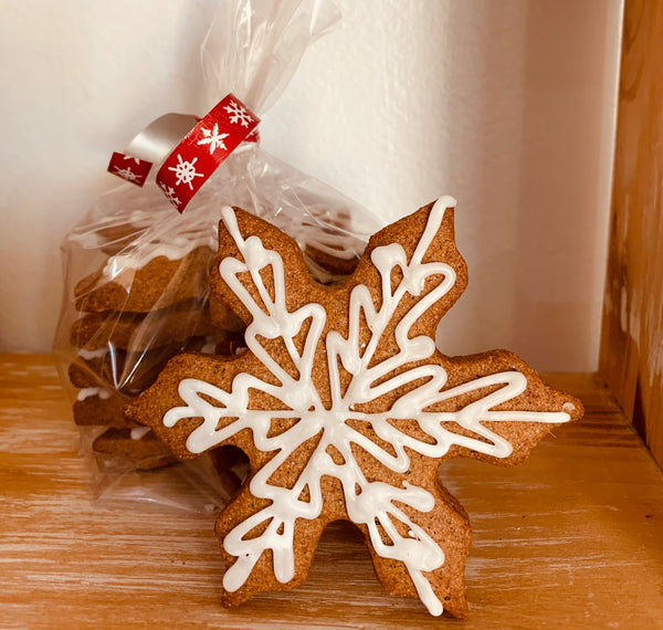 Festive cookies with frosting